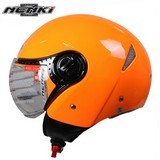 Nenki Vintage Style Open Face Helmet Men Women Cruiser Touring Chopper Scooter Street Clear Lens Shield